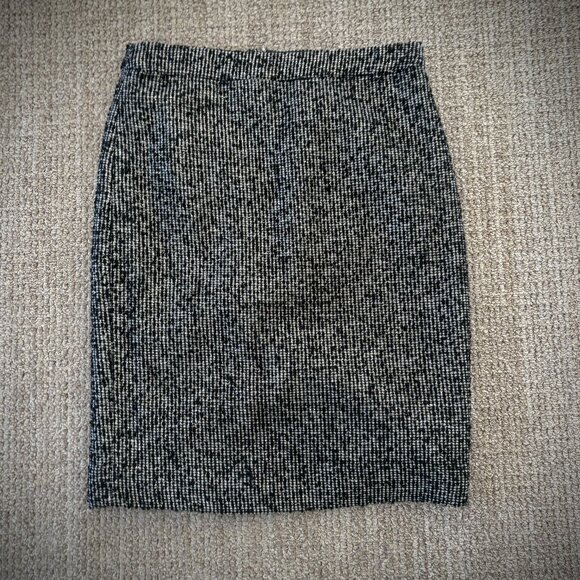 J. Crew Notte Black Multi Metallic Boucle Tweed Pencil Skirt, 4 - Picture 3 of 10